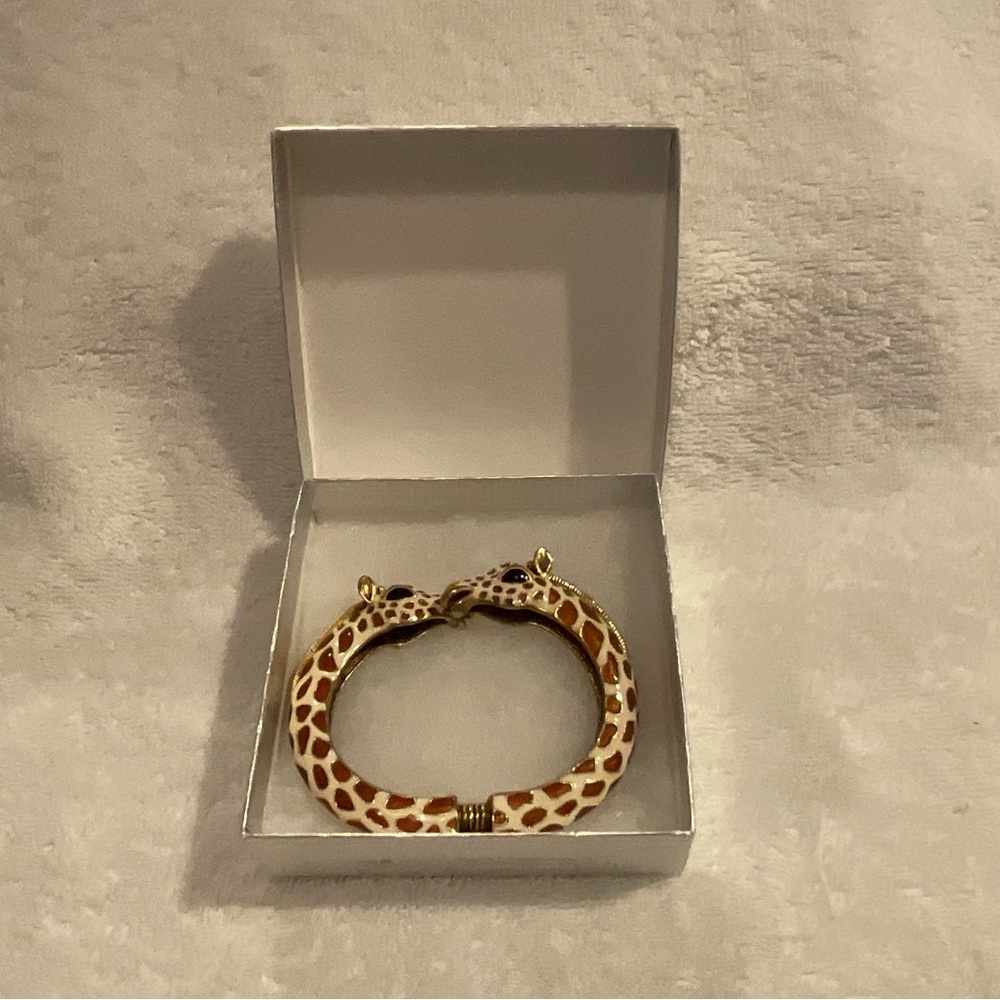 Giraffe Patterned Bangle Bracelet - image 3